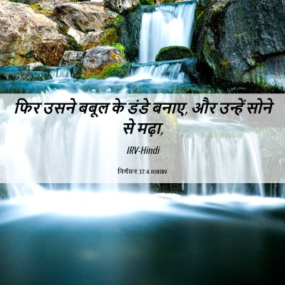 Picture 06 - निर्गमन 37:4 HINIRV - फिर उसने बबूल के - Bible Verse Picture