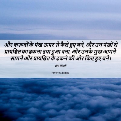 Picture 06 - निर्गमन 37:9 HINIRV - और करूबों के पंख - Bible Verse Picture