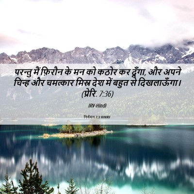 Picture 06 - निर्गमन 7:3 HINIRV - परन्तु मैं फ़िरौन - Bible Verse Picture