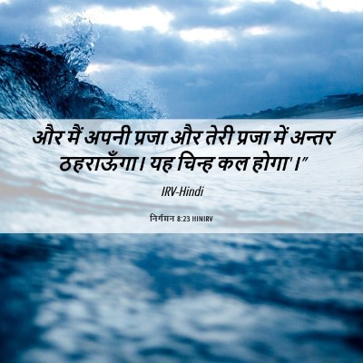 Picture 06 - निर्गमन 8:23 HINIRV - और मैं अपनी प्रजा - Bible Verse Picture