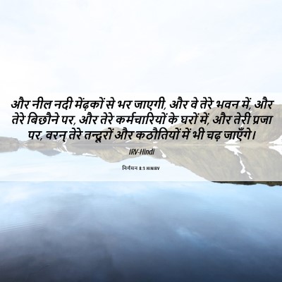 Picture 06 - निर्गमन 8:3 HINIRV - और नील नदी - Bible Verse Picture