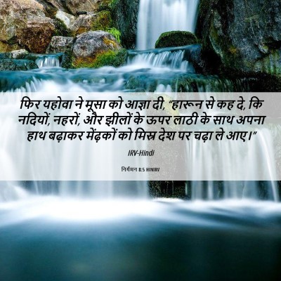 Picture 06 - निर्गमन 8:5 HINIRV - फिर यहोवा ने मूसा - Bible Verse Picture