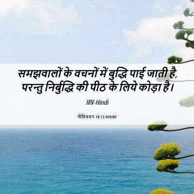 Picture 06 - नीतिवचन 10:13 HINIRV - समझवालों के वचनों - Bible Verse Picture