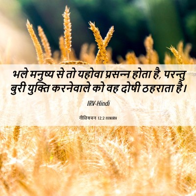 Picture 06 - नीतिवचन 12:2 HINIRV - भले मनुष्य से तो - Bible Verse Picture