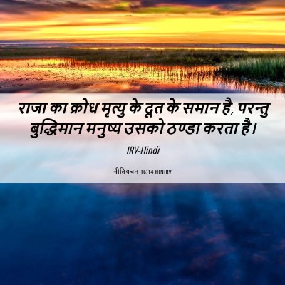Picture 06 - नीतिवचन 16:14 HINIRV - राजा का क्रोध - Bible Verse Picture