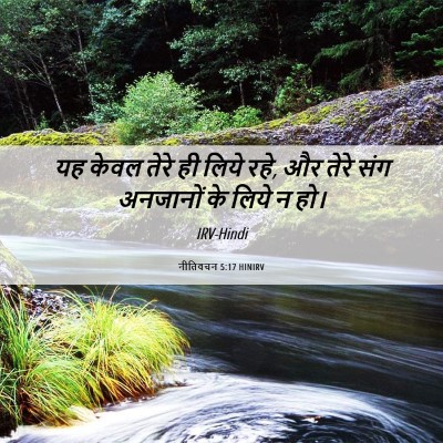 Picture 06 - नीतिवचन 5:17 HINIRV - यह केवल तेरे ही - Bible Verse Picture