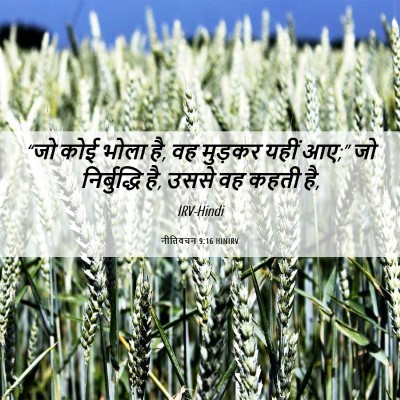 Picture 06 - नीतिवचन 9:16 HINIRV - “जो कोई भोला है, वह - Bible Verse Picture