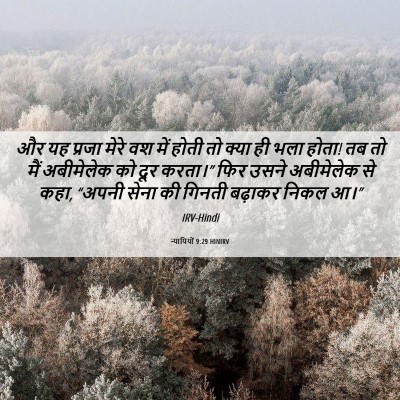 Picture 06 - न्यायियों 9:29 HINIRV - और यह प्रजा मेरे वश - Bible Verse Picture