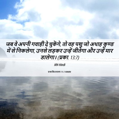 Picture 06 - प्रकाशितवाक्य 11:7 HINIRV - जब वे अपनी गवाही दे - Bible Verse Picture