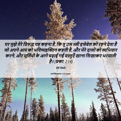 Picture 06 - प्रकाशितवाक्य 2:20 HINIRV - पर मुझे तेरे - Bible Verse Picture