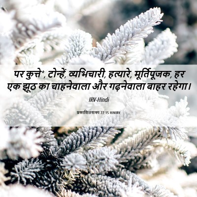 Picture 06 - प्रकाशितवाक्य 22:15 HINIRV - पर कुत्ते*, - Bible Verse Picture