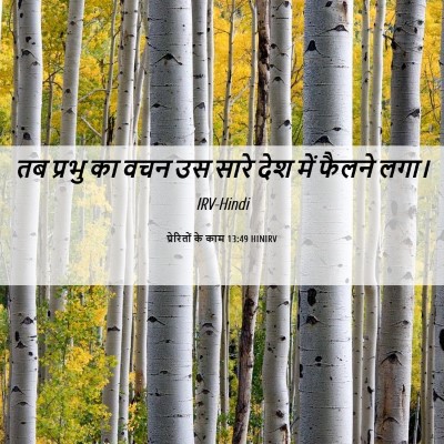 Picture 06 - प्रेरितों के काम 13:49 HINIRV - तब प्रभु का वचन उस - Bible Verse Picture