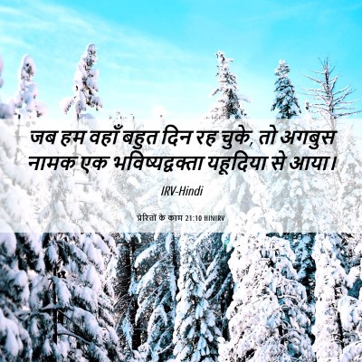 Picture 06 - प्रेरितों के काम 21:10 HINIRV - जब हम वहाँ बहुत दिन - Bible Verse Picture