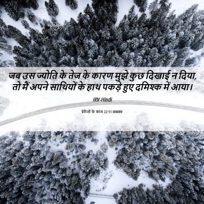 Picture 06 - प्रेरितों के काम 22:11 HINIRV - जब उस ज्योति के तेज - Bible Verse Picture