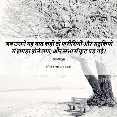Picture 06 - प्रेरितों के काम 23:7 HINIRV - जब उसने यह बात कही - Bible Verse Picture
