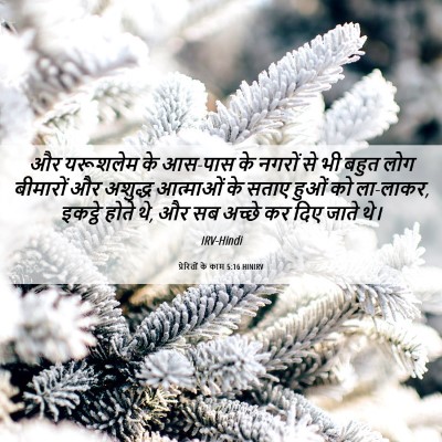 Picture 06 - प्रेरितों के काम 5:16 HINIRV - और यरूशलेम के - Bible Verse Picture