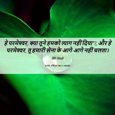 Picture 06 - भजन संहिता 108:11 HINIRV - हे परमेश्‍वर, क्या - Bible Verse Picture