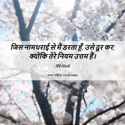 Picture 06 - भजन संहिता 119:39 HINIRV - जिस नामधराई से मैं - Bible Verse Picture