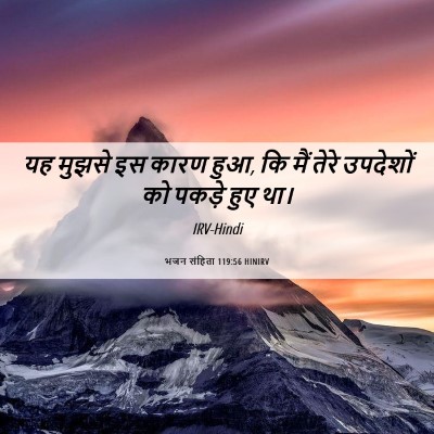 Picture 06 - भजन संहिता 119:56 HINIRV - यह मुझसे इस कारण - Bible Verse Picture