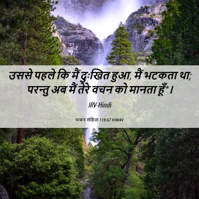 Picture 06 - भजन संहिता 119:67 HINIRV - उससे पहले कि मैं - Bible Verse Picture