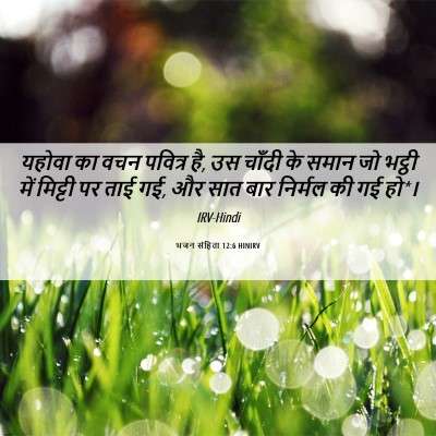 Picture 06 - भजन संहिता 12:6 HINIRV - यहोवा का वचन - Bible Verse Picture