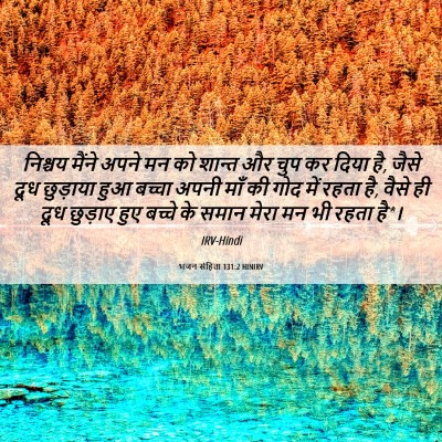 Picture 06 - भजन संहिता 131:2 HINIRV - निश्चय मैंने अपने - Bible Verse Picture