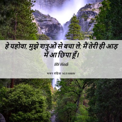 Picture 06 - भजन संहिता 143:9 HINIRV - हे यहोवा, मुझे - Bible Verse Picture