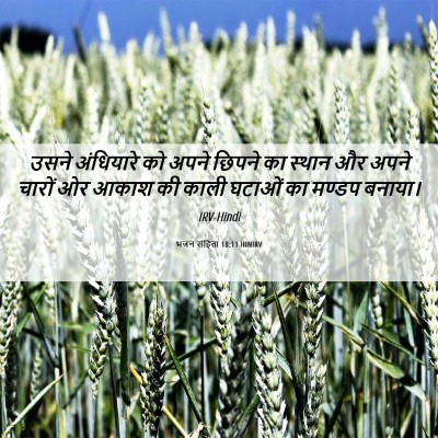 Picture 06 - भजन संहिता 18:11 HINIRV - उसने अंधियारे को - Bible Verse Picture