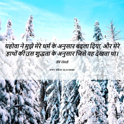 Picture 06 - भजन संहिता 18:24 HINIRV - यहोवा ने मुझे मेरे - Bible Verse Picture