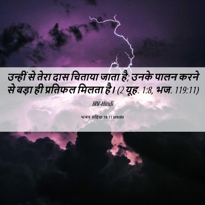 Picture 06 - भजन संहिता 19:11 HINIRV - उन्हीं से तेरा दास - Bible Verse Picture