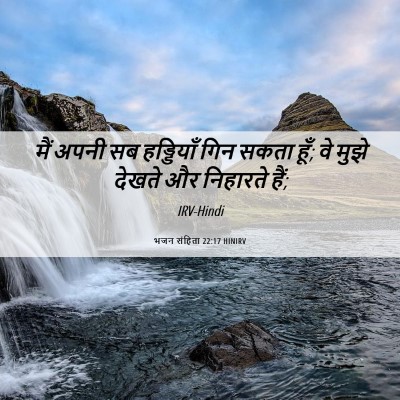Picture 06 - भजन संहिता 22:17 HINIRV - मैं अपनी सब - Bible Verse Picture