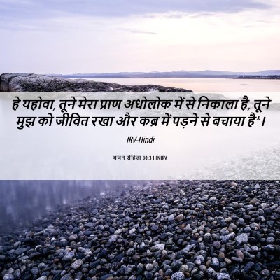 Picture 06 - भजन संहिता 30:3 HINIRV - हे यहोवा, तूने मेरा - Bible Verse Picture