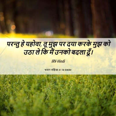 Picture 06 - भजन संहिता 41:10 HINIRV - परन्तु हे यहोवा, तू - Bible Verse Picture
