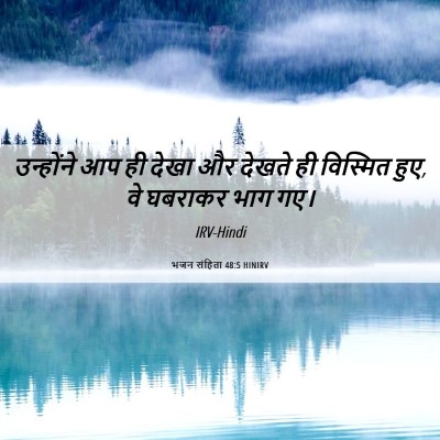 Picture 06 - भजन संहिता 48:5 HINIRV - उन्होंने आप ही - Bible Verse Picture