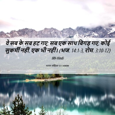 Picture 06 - भजन संहिता 53:3 HINIRV - वे सब के सब हट गए; सब - Bible Verse Picture
