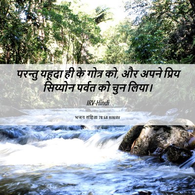 Picture 06 - भजन संहिता 78:68 HINIRV - परन्तु यहूदा ही के - Bible Verse Picture