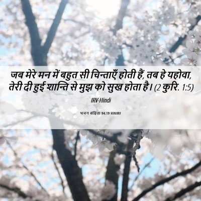 Picture 06 - भजन संहिता 94:19 HINIRV - जब मेरे मन में बहुत - Bible Verse Picture