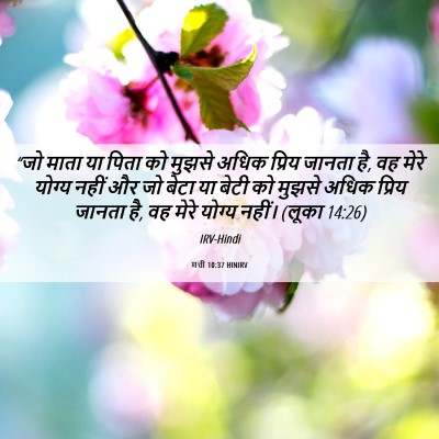 Picture 06 - मत्ती 10:37 HINIRV - “जो माता या पिता को - Bible Verse Picture