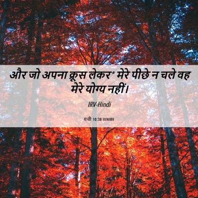 Picture 06 - मत्ती 10:38 HINIRV - और जो अपना क्रूस - Bible Verse Picture