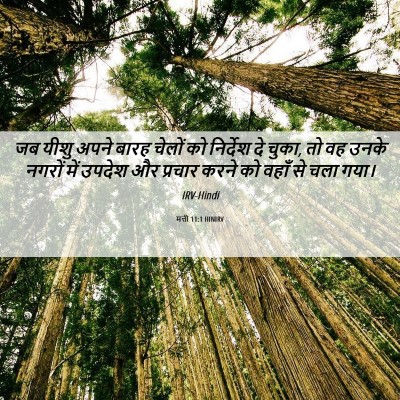 Picture 06 - मत्ती 11:1 HINIRV - जब यीशु अपने बारह - Bible Verse Picture
