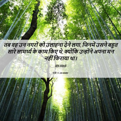 Picture 06 - मत्ती 11:20 HINIRV - तब वह उन नगरों को - Bible Verse Picture