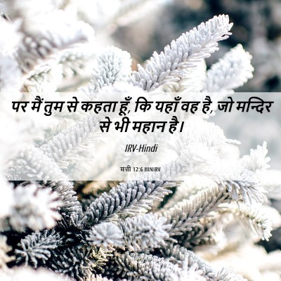 Picture 06 - मत्ती 12:6 HINIRV - पर मैं तुम से कहता - Bible Verse Picture