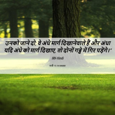 Picture 06 - मत्ती 15:14 HINIRV - उनको जाने दो; वे - Bible Verse Picture