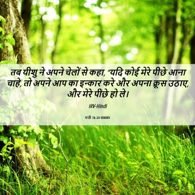 Picture 06 - मत्ती 16:24 HINIRV - तब यीशु ने अपने - Bible Verse Picture