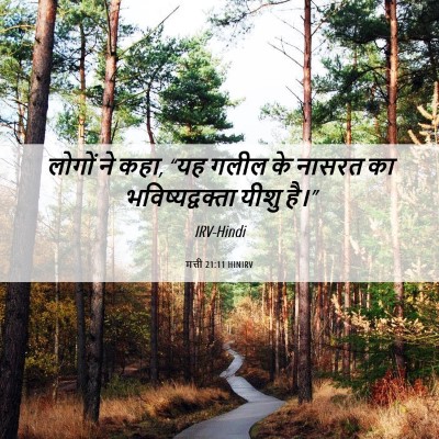 Picture 06 - मत्ती 21:11 HINIRV - लोगों ने कहा, “यह - Bible Verse Picture