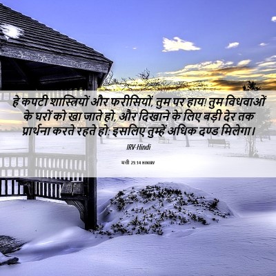 Picture 06 - मत्ती 23:14 HINIRV - हे कपटी - Bible Verse Picture