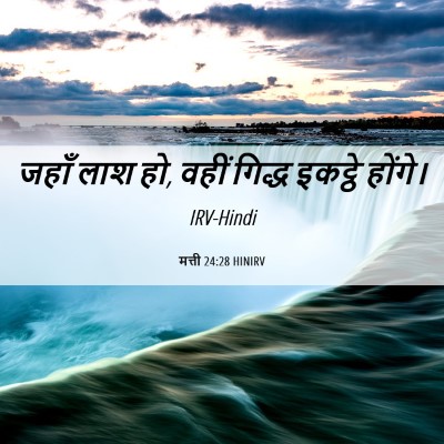 Picture 06 - मत्ती 24:28 HINIRV - जहाँ लाश हो, वहीं - Bible Verse Picture