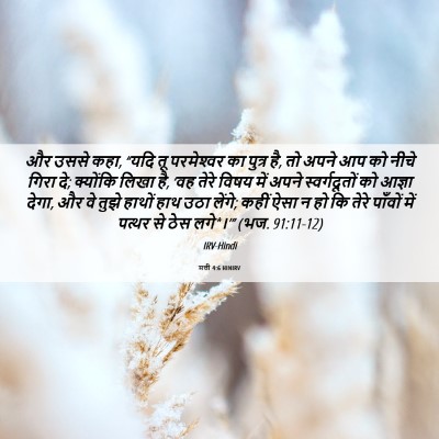 Picture 06 - मत्ती 4:6 HINIRV - और उससे कहा, “यदि - Bible Verse Picture