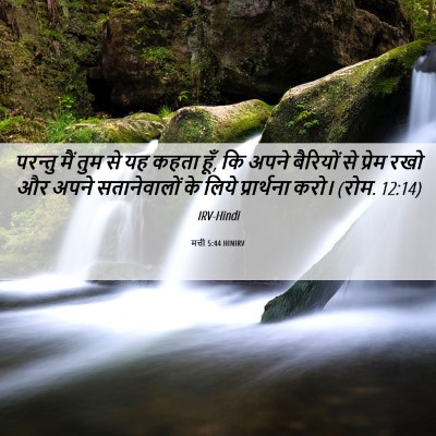 Picture 06 - मत्ती 5:44 HINIRV - परन्तु मैं तुम से - Bible Verse Picture