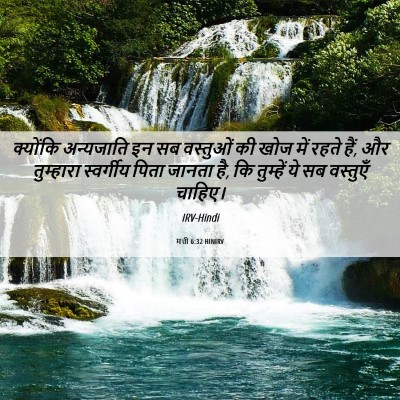 Picture 06 - मत्ती 6:32 HINIRV - क्योंकि अन्यजाति - Bible Verse Picture